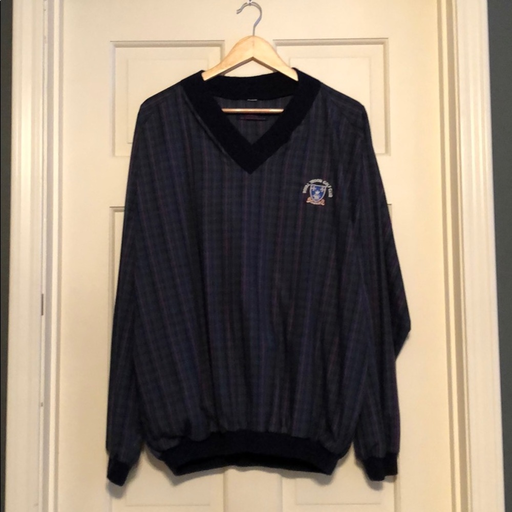 Authentic Royal Troon Tartan Pattern Windbreaker
